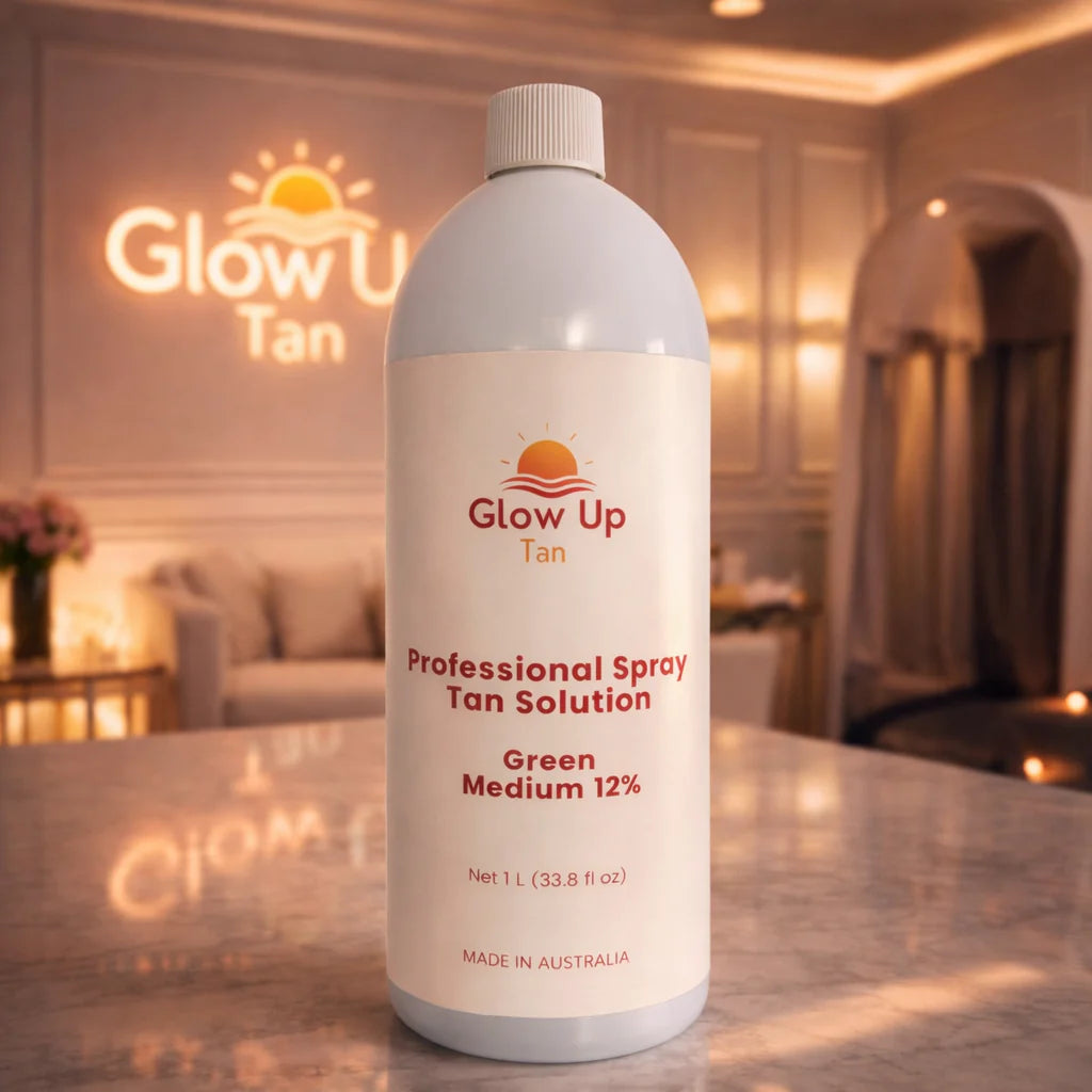 Professional Spray Tan Solution - Green - Medium (12%)